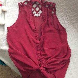 Maroon Blouse
